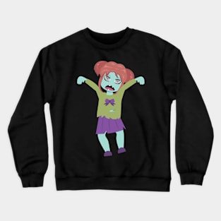 Halloween Girl Zombie anime style Crewneck Sweatshirt